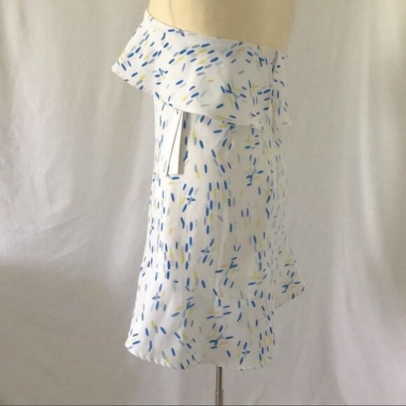 Aqua Ruffled Sprinkle print Strapless ruffle Dress size XS New with tags - Picture 7 of 9